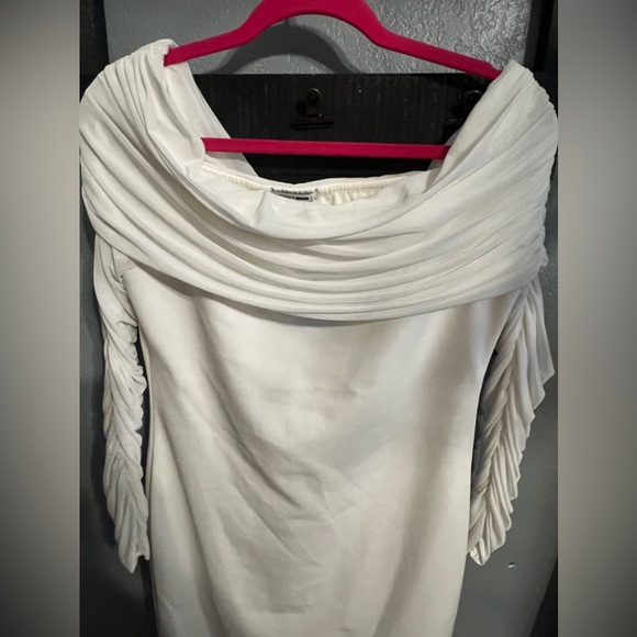 Fashion Nova White Off the Shoulder Dress - Picture 4 of 5